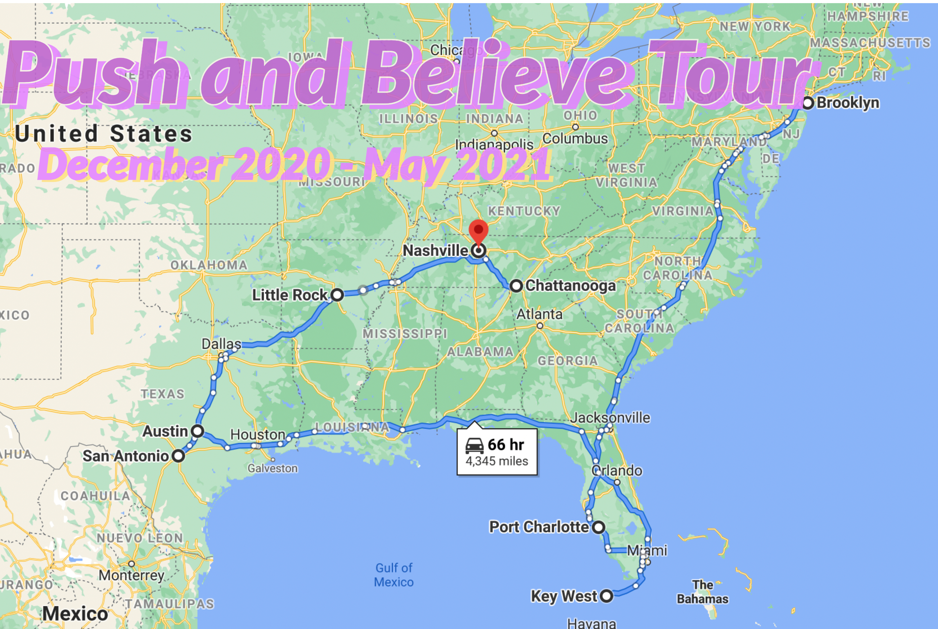 push and believe map